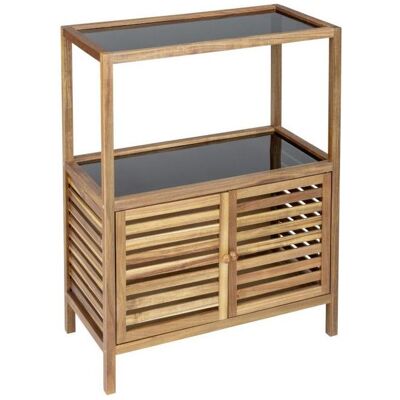 Wenko, Badezimmerregal, Badregal mit 2 Türen Fondi (67.50 x 35.50 x 86 cm) Wenko, Badezimmerregal, Badregal mit 2 Türen Fondi (67.50 x 35.50 x 86 cm)