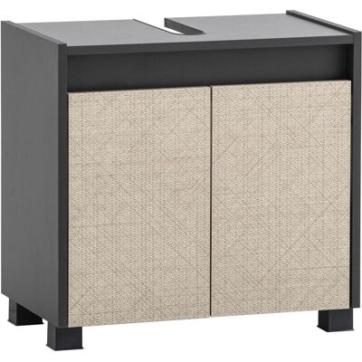 Schildmeyer, Waschbeckenunterschrank, Sander Waschbeckenunterschrank anthrazit / Canasta Dekor (56.90 x 33 x 54.60 cm) Schildmeyer, Waschbeckenunterschrank, Sander Waschbeckenunterschrank anthrazit / Canasta Dekor (56.90 x 33 x 54.60 cm)