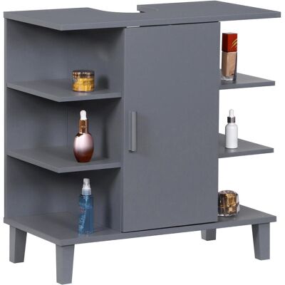 Relaxdays, Waschbeckenunterschrank, Waschbeckenunterschrank Tür & Ablagen (64 x 31 x 65 cm) Relaxdays, Waschbeckenunterschrank, Waschbeckenunterschrank Tür & Ablagen (64 x 31 x 65 cm)
