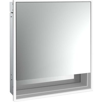 Emco, Spiegelschrank, loft Lichtspiegelschrank mit Unterfach, 600 mm, Unterputzmodell, aluminium/weiss, 979806203 (64.30 x 17.50 x 73.30 cm) Emco, Spiegelschrank, loft Lichtspiegelschrank mit Unterfach, 600 mm, Unterputzmodell, aluminium/weiss, 979806203 (64.30 x 17.50 x 73.30 cm)