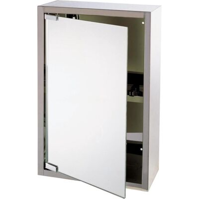 Differnz, Spiegelschrank, Look Spiegelkast - 51 x 38 x 18 cm - RVS (51 x 18 x 38 cm) Differnz, Spiegelschrank, Look Spiegelkast - 51 x 38 x 18 cm - RVS (51 x 18 x 38 cm)