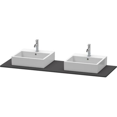 Duravit Waschtischkonsole, Console XSquare, 2 découpes, 1600x16x550mm, XS063HB8080, XS063HB8080 Duravit Waschtischkonsole, Console XSquare, 2 découpes, 1600x16x550mm, XS063HB8080, XS063HB8080