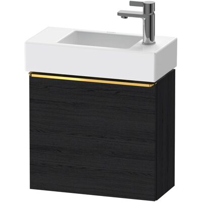 Duravit Waschbeckenunterschrank, D-Neo, sous-lavabo en console suspendu, 484x440x222mm, 1 porte, charnières à gauche, avec poignée or (48.40 x 22.20 x 44 cm) Duravit Waschbeckenunterschrank, D-Neo, sous-lavabo en console suspendu, 484x440x222mm, 1 porte, charnières à gauche, avec poignée or (48.40 x 22.20 x 44 cm)