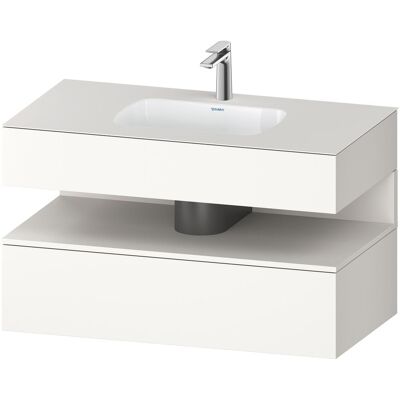 Duravit Badmöbelset, Qatego Einbauwaschtisch mit Konsolenwaschtischunterbau, 1000x550x600mm, Nische Weiss Superma Duravit Badmöbelset, Qatego Einbauwaschtisch mit Konsolenwaschtischunterbau, 1000x550x600mm, Nische Weiss Superma