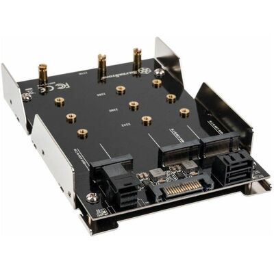 Silverstone SDP12 - Laufwerksschachtadapter - 3,5" auf 3 x M.2 (8,9 cm auf 3 x M.2), SSD + Festplatte Zubehör Silverstone SDP12 - Laufwerksschachtadapter - 3,5" auf 3 x M.2 (8,9 cm auf 3 x M.2), SSD + Festplatte Zubehör