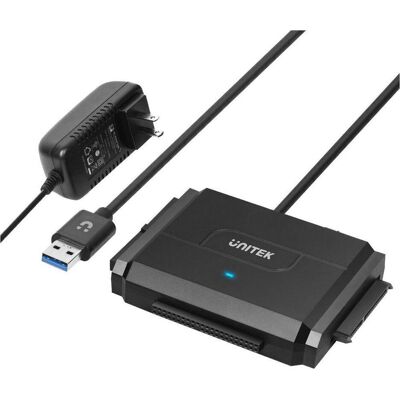 Unitek Y-3324 Speicherlaufwerk-Docking-Station USB 3.2 Gen 1 (3.1 Gen 1) Type-A (2.5", 3.5"), Festplattengehäuse, Schwarz Unitek Y-3324 Speicherlaufwerk-Docking-Station USB 3.2 Gen 1 (3.1 Gen 1) Type-A (2.5", 3.5"), Festplattengehäuse, Schwarz