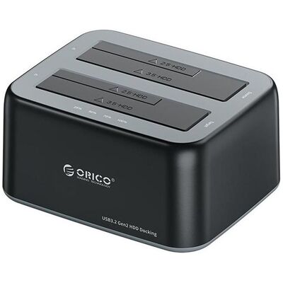 Orico Speicher-Dockingstation - 2x SATA 2.5 /3.5 USB-C 10Gbps, SSD + Festplatte Zubehör Orico Speicher-Dockingstation - 2x SATA 2.5 /3.5 USB-C 10Gbps, SSD + Festplatte Zubehör