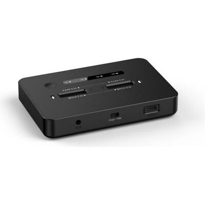 Gembird DD2-U3M2 Desktop dual drive USB Type-C M.2 NVME (and SATA) SSD docking station black, SSD + Festplatte Zubehör Gembird DD2-U3M2 Desktop dual drive USB Type-C M.2 NVME (and SATA) SSD docking station black, SSD + Festplatte Zubehör
