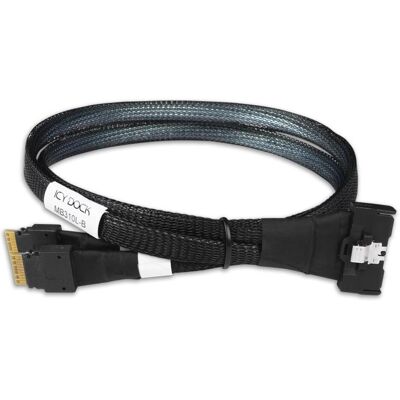 Icydock ICY DOCK Kabel MCIO 8i SFF-TA-1016 zu 2xSlimSAS SFF-8654 4i Kabel,0,5m (50 cm), Interne Kabel (PC) Icydock ICY DOCK Kabel MCIO 8i SFF-TA-1016 zu 2xSlimSAS SFF-8654 4i Kabel,0,5m (50 cm), Interne Kabel (PC)