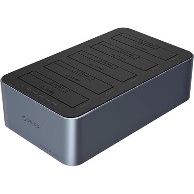 Orico 6656C3-C 5-Bay Dockingstation mit Offline-Klonfunktion 2,5"/3,5" SATA HDD/SSD - Grau, SSD + Festplatte Zubehör Orico 6656C3-C 5-Bay Dockingstation mit Offline-Klonfunktion 2,5"/3,5" SATA HDD/SSD - Grau, SSD + Festplatte Zubehör