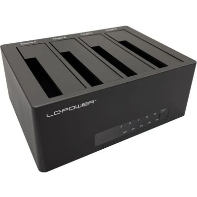 LC-Power LC-DOCK-U3-4B-V2 HDD Dockingstation 4x 2,5/3,5, SSD + Festplatte Zubehör LC-Power LC-DOCK-U3-4B-V2 HDD Dockingstation 4x 2,5/3,5, SSD + Festplatte Zubehör