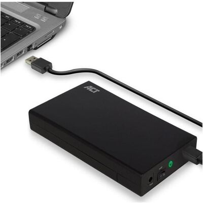 ACT 3.5" SATA hard drive enclosure, screwless, USB 3.2 Gen1 (3.5"), Festplattengehäuse, Schwarz ACT 3.5" SATA hard drive enclosure, screwless, USB 3.2 Gen1 (3.5"), Festplattengehäuse, Schwarz