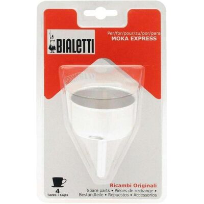 Bialetti Funnel 4 Cups, Zubehör Kaffeemaschinen, Silber Bialetti Funnel 4 Cups, Zubehör Kaffeemaschinen, Silber