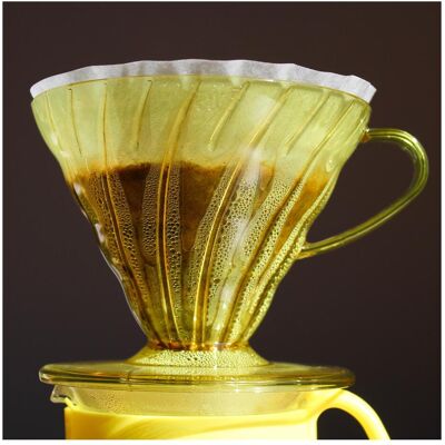 Hario Kaffeefilter Glas Gr.02 gelb, Kaffeebereiter, Gelb Hario Kaffeefilter Glas Gr.02 gelb, Kaffeebereiter, Gelb