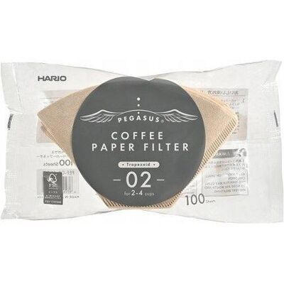 Hario PEGASUS braune Papierfilter 02 - 100 Stk, Zubehör Kaffeemaschinen, Braun Hario PEGASUS braune Papierfilter 02 - 100 Stk, Zubehör Kaffeemaschinen, Braun