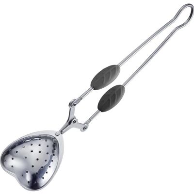 Westmark Brühlöffel Herz mit Silikongriffen, sb, Tee Zubehör, Silber Westmark Brühlöffel Herz mit Silikongriffen, sb, Tee Zubehör, Silber