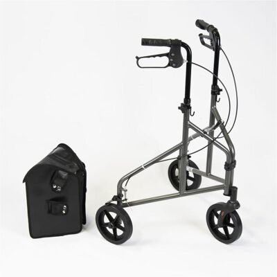 NRS Healthcare - 3-Rad Aluminium-Rollator - Silber NRS Healthcare - 3-Rad Aluminium-Rollator - Silber