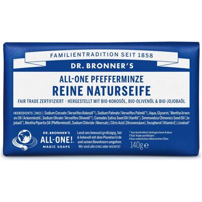 Dr. Bronner's Seife Pfefferminze (140g) Dr. Bronner's Seife Pfefferminze (140g)