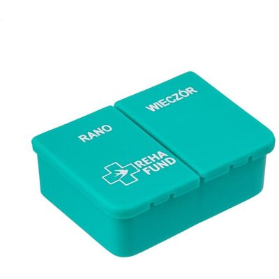 Reha Fund, Medikamentenbox, Kasetka jednodniowa na 2 pory dnia RF-350 REHAFUND Reha Fund, Medikamentenbox, Kasetka jednodniowa na 2 pory dnia RF-350 REHAFUND