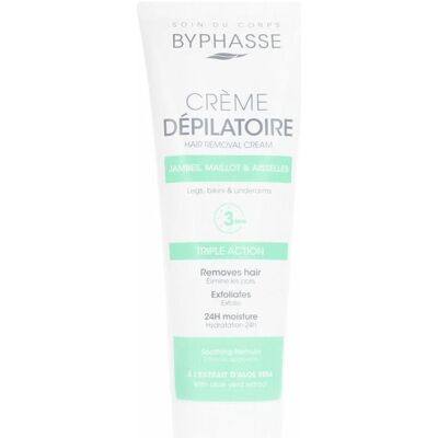 Byphasse Aloe Vera Haarentfernungscreme - 125 ml Byphasse Aloe Vera Haarentfernungscreme - 125 ml