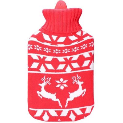 EDM, Bettflasche, Wärmflasche Rojo/Blanco 2 L (2 l, Bettflasche mit Bezug) EDM, Bettflasche, Wärmflasche Rojo/Blanco 2 L (2 l, Bettflasche mit Bezug)