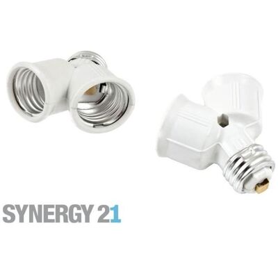 Synergy 21, Beleuchtung Zubehör, LED Adapter für LED-Leuchtmittel E27->2xE27 Synergy 21, Beleuchtung Zubehör, LED Adapter für LED-Leuchtmittel E27->2xE27