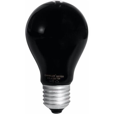 Omnilux A19 75W UV Schwarzlichtlampe Omnilux A19 75W UV Schwarzlichtlampe
