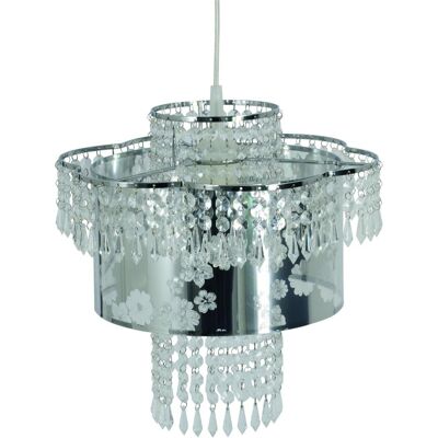 Naeve Pendelleuchte - Chrom, 32cm, E27, Nicht Dimmbar - Deckenleuchte Naeve Pendelleuchte - Chrom, 32cm, E27, Nicht Dimmbar - Deckenleuchte