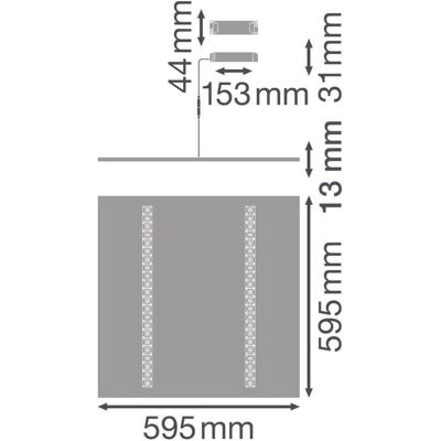 Ledvance LED-Panel 600 DALI - Weiß - Dimmung Ledvance LED-Panel 600 DALI - Weiß - Dimmung