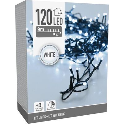 Christmas Gifts, Lichterkette, Weihnachtsbaum-Lichterkettenlichter, 120 Led-Timer, Kaltweiss (12 m) Christmas Gifts, Lichterkette, Weihnachtsbaum-Lichterkettenlichter, 120 Led-Timer, Kaltweiss (12 m)