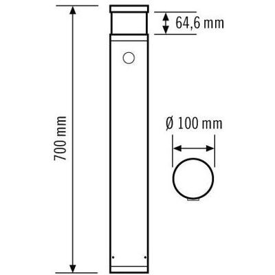 Esylux LED-Pollerleuchte 3000K 420lm IP65 Außen Esylux LED-Pollerleuchte 3000K 420lm IP65 Außen