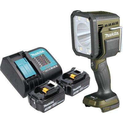 Makita, Arbeitsleuchte, DML 812 SF Akku Handstrahler 18 V 1250 lm LED Olive Grün Outdoor Adventure Sonderedition + (1250 lm) Makita, Arbeitsleuchte, DML 812 SF Akku Handstrahler 18 V 1250 lm LED Olive Grün Outdoor Adventure Sonderedition + (1250 lm)