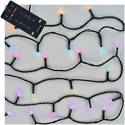 Emos, Lichterkette, GoSmart LED Weihnachtliche Lichterkette, 12 m, Aussen/Innen, RGB, Programme, Timer, WiFi (12 m) Emos, Lichterkette, GoSmart LED Weihnachtliche Lichterkette, 12 m, Aussen/Innen, RGB, Programme, Timer, WiFi (12 m)