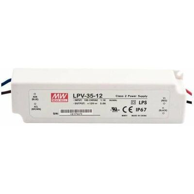 MeanWell, Beleuchtung Zubehör, LED-Treibernetzgerät 36 W, 12 V MeanWell, Beleuchtung Zubehör, LED-Treibernetzgerät 36 W, 12 V