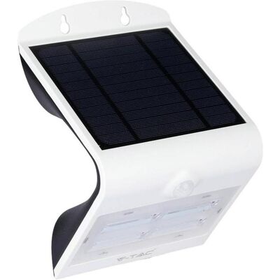 V-TAC, Gartenbeleuchtung, VT768 3W LED Solar Wandleuchte WarmweissNaturweiss Weisser Schwarzer Körper (400 lm, IP65) V-TAC, Gartenbeleuchtung, VT768 3W LED Solar Wandleuchte WarmweissNaturweiss Weisser Schwarzer Körper (400 lm, IP65)