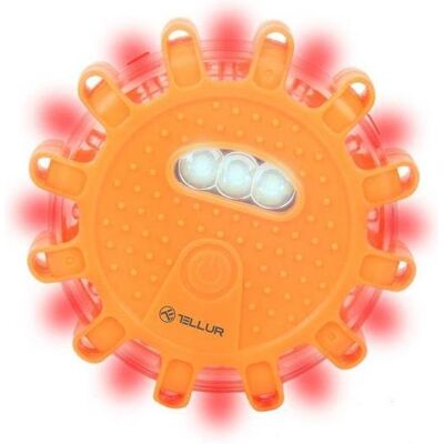 Tellur, Autolampe, Basic LED emergency signal and flashlight, 3 x AAA, magnetic, orange Tellur, Autolampe, Basic LED emergency signal and flashlight, 3 x AAA, magnetic, orange