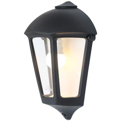 Fumagalli, Gartenbeleuchtung, Wall lantern giulio, clear, e27, black, 265 x 135 x 375 mm (E27, IP55) Fumagalli, Gartenbeleuchtung, Wall lantern giulio, clear, e27, black, 265 x 135 x 375 mm (E27, IP55)