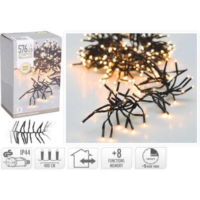 Christmas Gifts, Lichterkette, Weihnachtsbaum-Lichterkettenlichter 576 Led-Timer Warmweiss (0.10 m) Christmas Gifts, Lichterkette, Weihnachtsbaum-Lichterkettenlichter 576 Led-Timer Warmweiss (0.10 m)