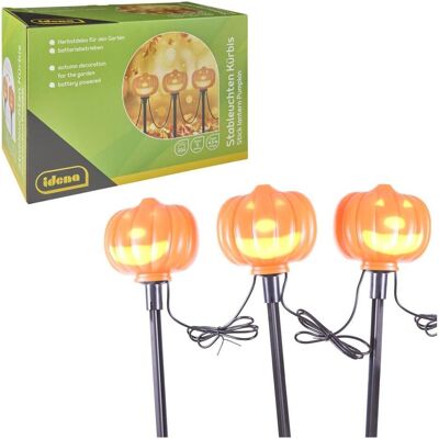 Idena, Gartenbeleuchtung, LED Stableuchten Kürbis 5 Stück Idena, Gartenbeleuchtung, LED Stableuchten Kürbis 5 Stück