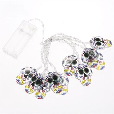 Cover-Discount, Lichterkette, Halloween Lichterkette LED Totenköpfe (1.50 m) Cover-Discount, Lichterkette, Halloween Lichterkette LED Totenköpfe (1.50 m)