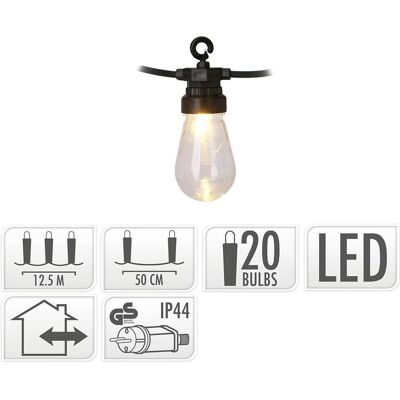NoName, Laterne, Feestverlichting 12,5mtr 20lamps NoName, Laterne, Feestverlichting 12,5mtr 20lamps