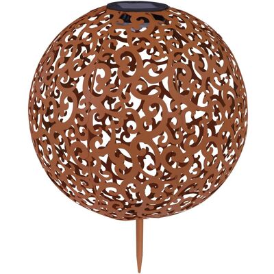 GLOBO Solar Gartenleuchte - Außen LED Lampe - 28,5cm Metallkugel GLOBO Solar Gartenleuchte - Außen LED Lampe - 28,5cm Metallkugel