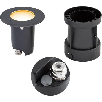 EVN, Gartenbeleuchtung, LED-Bodeneinbauleuchte (370 lm, GU10, IP67) EVN, Gartenbeleuchtung, LED-Bodeneinbauleuchte (370 lm, GU10, IP67)