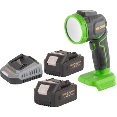 Procraft, Arbeitsleuchte, LL18bb Akku LED Strahler 20 V 300 lm + 2x Akku 4,0 Ah + Ladegerät (300 lm) Procraft, Arbeitsleuchte, LL18bb Akku LED Strahler 20 V 300 lm + 2x Akku 4,0 Ah + Ladegerät (300 lm)