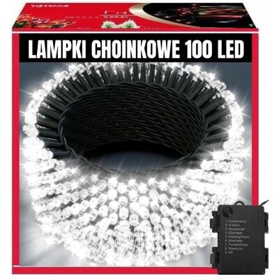 Extralink, Lichterkette, Lampki Choinkowe 100 LED Białe Zimne Zewnętrzne Wewnętrzne Na Baterie 10m (10 m) Extralink, Lichterkette, Lampki Choinkowe 100 LED Białe Zimne Zewnętrzne Wewnętrzne Na Baterie 10m (10 m)