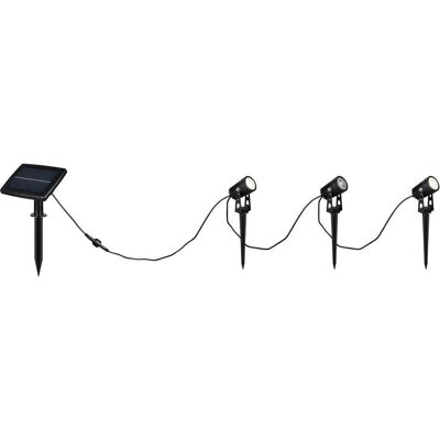 Reality, Gartenbeleuchtung, R83256332 Obidos LED Strahler 3x0,5W Schwarz Matt IP44 neutralweiss (IP44) Reality, Gartenbeleuchtung, R83256332 Obidos LED Strahler 3x0,5W Schwarz Matt IP44 neutralweiss (IP44)