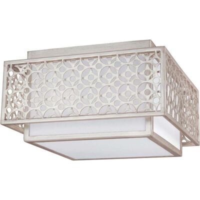 Elstead Lighting, Wandleuchte + Deckenleuchte, Kenney Deckenleuchte E27 2-fach Sonnenaufgang Silber (E27) Elstead Lighting, Wandleuchte + Deckenleuchte, Kenney Deckenleuchte E27 2-fach Sonnenaufgang Silber (E27)