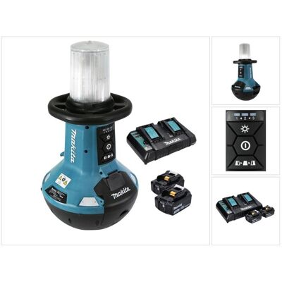 Makita, Arbeitsleuchte, DML 810 PF Akku LED Flächenlicht 18 / 36 V ( 2 x 18 V ) 5500 lm IP54 + 2x Akku 3,0 Ah + Doppe (5500 lm) Makita, Arbeitsleuchte, DML 810 PF Akku LED Flächenlicht 18 / 36 V ( 2 x 18 V ) 5500 lm IP54 + 2x Akku 3,0 Ah + Doppe (5500 lm)