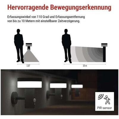 Emos, Gartenbeleuchtung, LED Garden Light,Ip44,Solar,Nástěnné (200 lm, IP44) Emos, Gartenbeleuchtung, LED Garden Light,Ip44,Solar,Nástěnné (200 lm, IP44)
