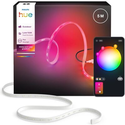 Philips Hue, LED Streifen, Flux Gradient Outdoor Lightstrip (Kaltweiss, Mehrfarbig, Neutralweiss, RGBW, Warmweiss, 500 cm, Outdoor) Philips Hue, LED Streifen, Flux Gradient Outdoor Lightstrip (Kaltweiss, Mehrfarbig, Neutralweiss, RGBW, Warmweiss, 500 cm, Outdoor)